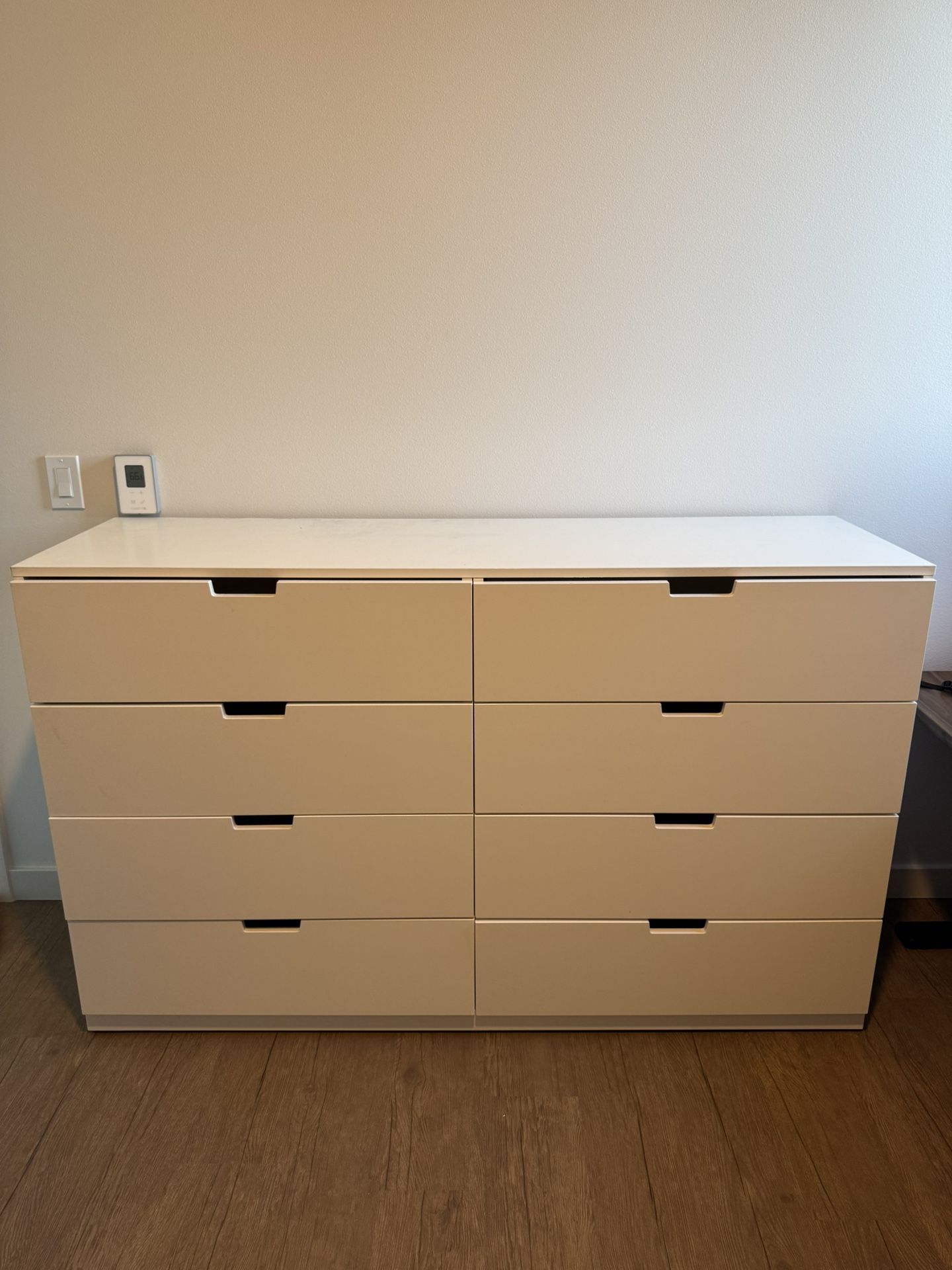 IKEA Nordli White 8-drawer Dresser