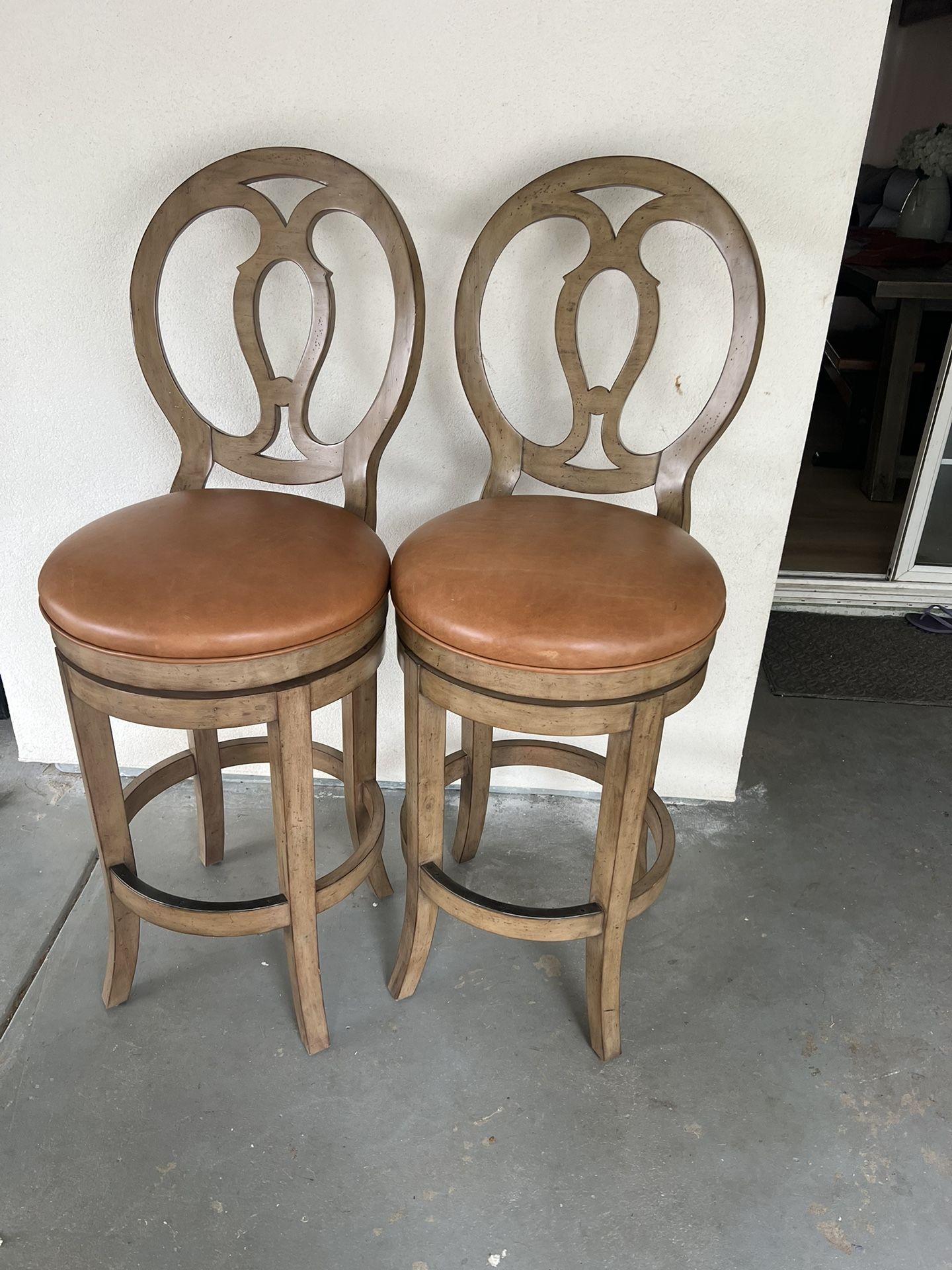 Pair of Wooden Bar Stools