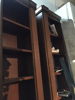 Solid wood bookshelves