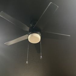 Black Ceiling fan With Light