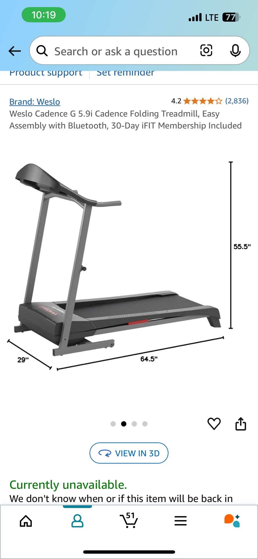Weslo Treadmill