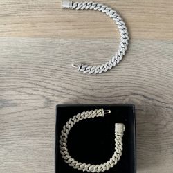 Cuban Link Iced Out Brand New Men Women Gold Silver Plated No Fade No Tarnish