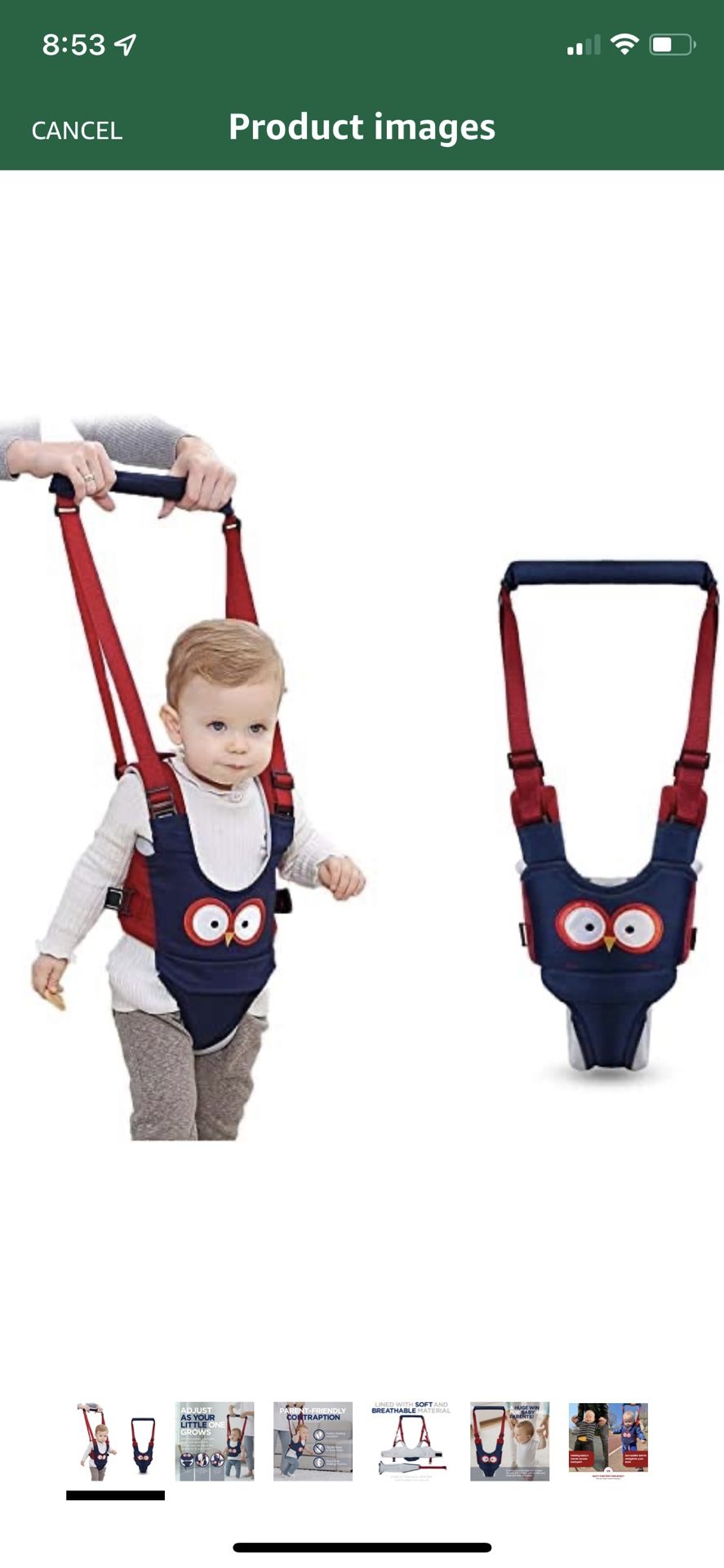 Baby Walking Harness Assistant Walking Belt