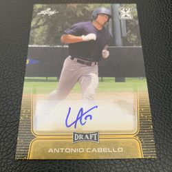 Antonio Cabello 2020 Leaf Baseball Rookie Card Certified Autograph 