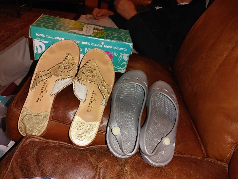 Palm Beach/Crocs/ size 11 Both for 25
