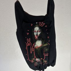 Mona Lisa Graffiti Tote Bag
