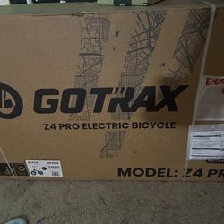 GoTrax Z4 Pro E-bike - New Unopened