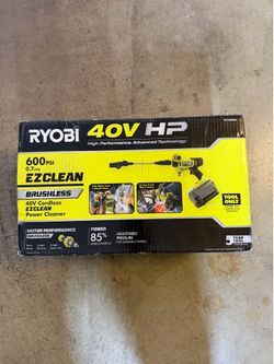 Ryobi 40V HP Brushless EZClean 600 PSI 0.7 GPM Cold Water Electric Power Cleaner (Tool-Only