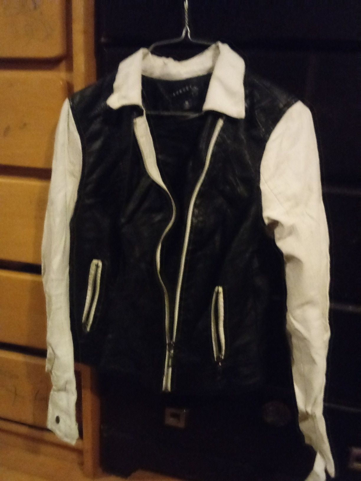Thin black bike jacket
