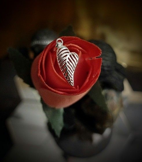 925 Sterling Silver Filigree Heart Leaf