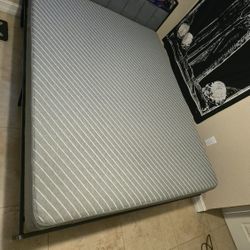 Queen Bed Frame W/ Outlet