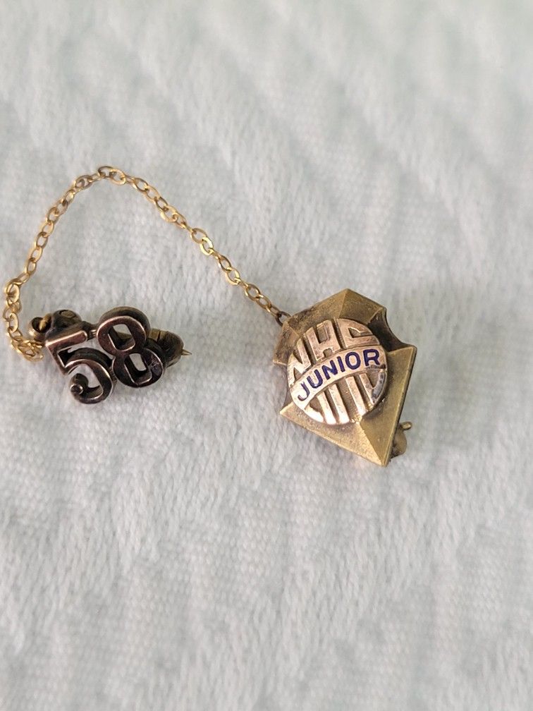 1958 High School Sweater or Lapel Pin 