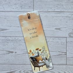 Cozy Reading Nook Quote Metal Bookmark – Local Pick Up