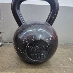 75 lbs used cast-iron kettlebell $90
