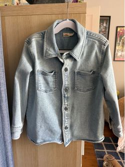 Boys size 6 faherty shirt jacket denim
