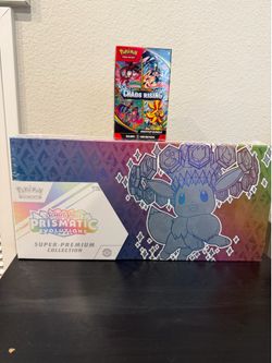 Prismatic evolutions + chaos rising booster bundle