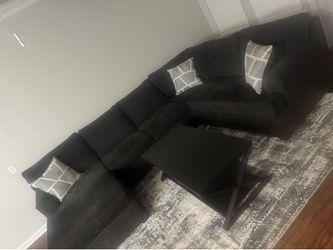 Grey Sectional Living Spaces Couch