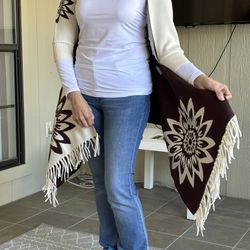 New warm sweater shawl