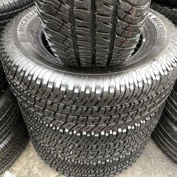 SET OF FOUR TIRES 275/65/18 MICHELIN SEMI NEW 95%TREAD LIFE $380 PRICE INCLUDE PROFESIONAL ISTALATION AND TAX