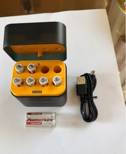 Photolex Rechargeable Lithium-Ion AAA batteries 8-pack with charger