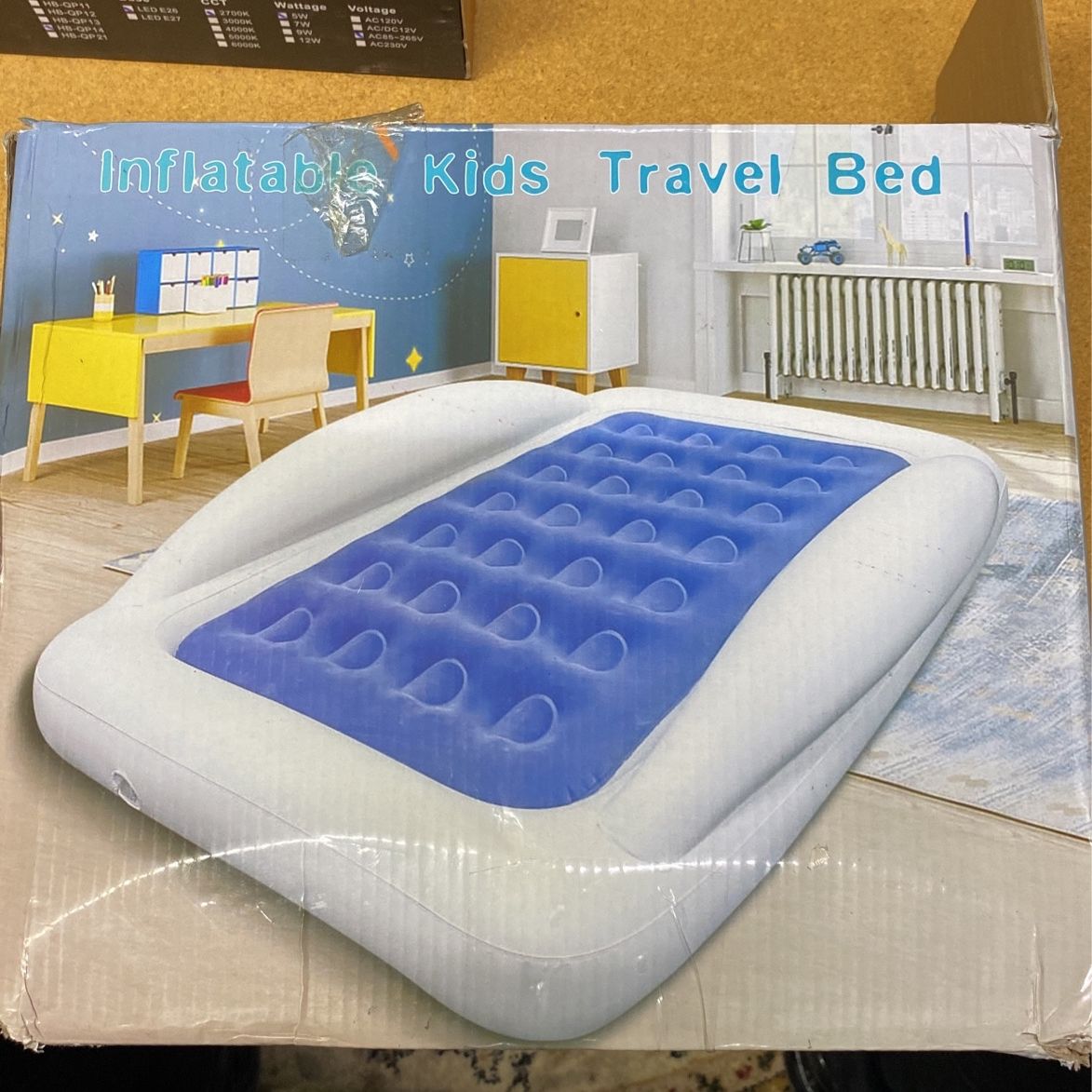 Air Mattress Inflatable Kids Travel Bed Toddler Set Portable