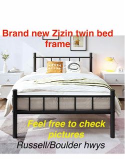 New in box zizin Twin Size Metal Bed Frame with Headboard & Footboard 14 Inch