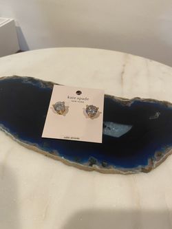 Kate Spade Rise And Shine Clear CZ Earrings