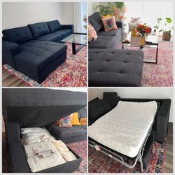 Living Spaces Sofa Bed With Storage