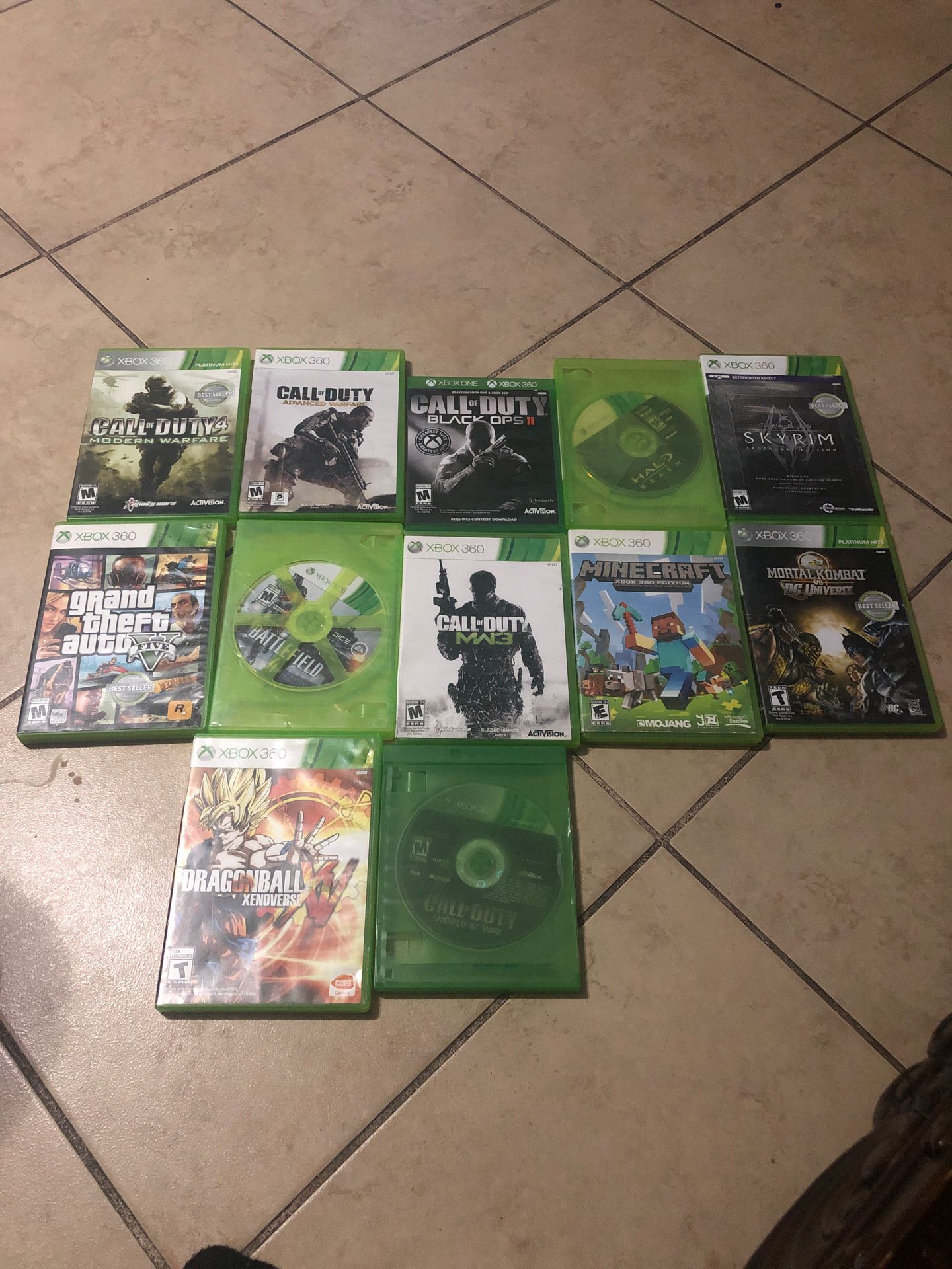 xbox 360 games and some xbox one
