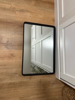 Black vanity mirror
