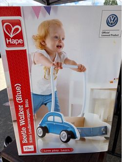 New in box Hape push walker