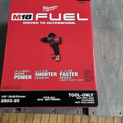Brand New Milwaukee M18v Fuel  Not Hammer Drill TOOL ONLY