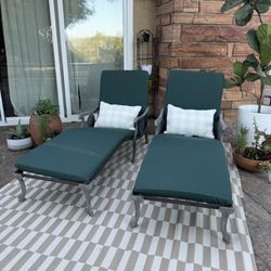 MCM Vintage Metal Iron Lounge Chairs Outdoor Patio Pool Furniture 