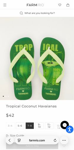 Tropical Coconut Havaianas Sandals
