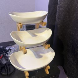 3 Tier Oval Bowl Set 