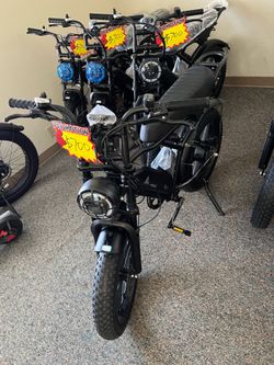 Open Box, Fully Assembled TST® R002 20'' 1500W Full Suspension Moped-style Electric Bike