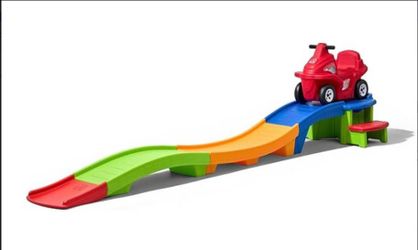 Step2 Up & Down Roller Coaster Kids Ride On Toy, Push Car, Indoor/Outdoor Playset