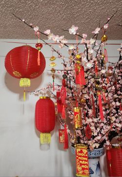 Lunar New Year Red Lantern 2pc Set