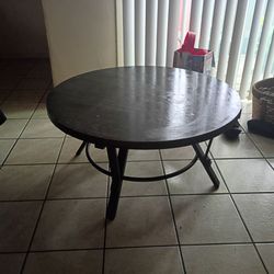 Brown coffee table metal feet ikea