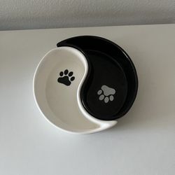 World Market - Ceramic Yin & yang Pet Dishes 