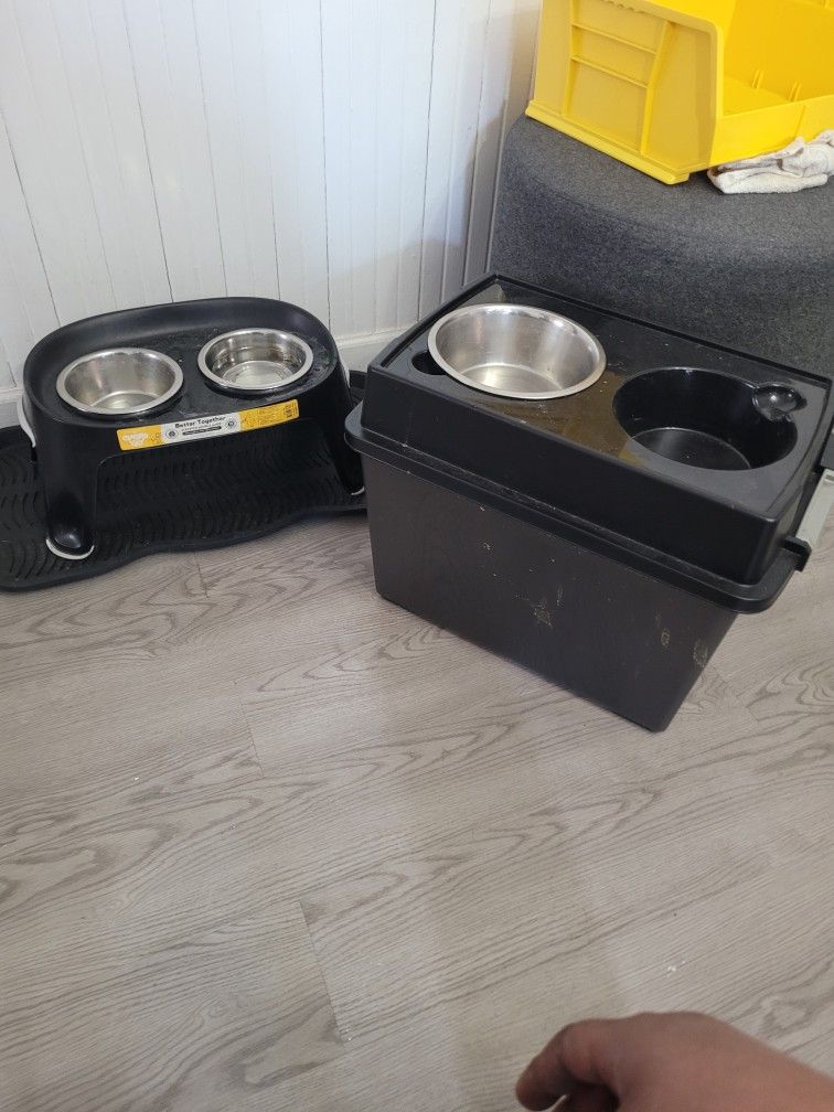 Dog Bowls And Storage Container