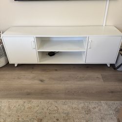 White TV Stand - L63” x W15”x H21.5” 