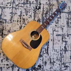 Vintage Japanese Rosewood Acoustic Guitar 