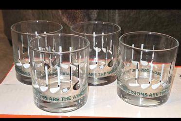 Cristar Golf Whiskey Glass “Decisions Are The Worst!"