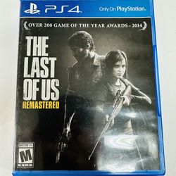 The Last Of Us Remastered PS4