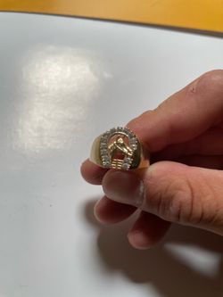 Gold Horseshoe ring  14kt