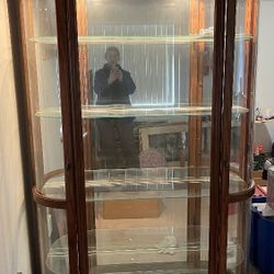 Pair Of Lighted Display Cases