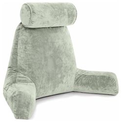 Adult Reading Pillow XXL Backrest With Arms And Neck Roll