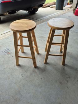 Pair of stools, 24 " height