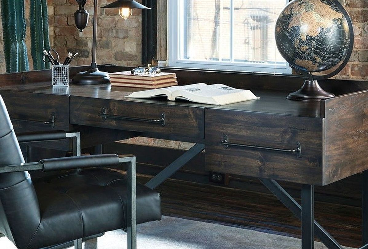 Starmore - Brown - 2 Pc. - Office Desk, Chair